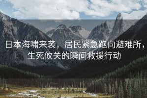 日本海嘯來(lái)襲，居民緊急跑向避難所，生死攸關(guān)的瞬間救援行動(dòng)