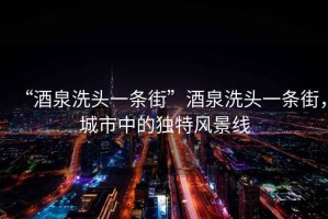 “酒泉洗頭一條街”酒泉洗頭一條街，城市中的獨(dú)特風(fēng)景線