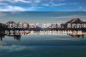 “沈陽品茶 加V”沈陽品茶，茶的韻味與生活的藝術(shù)，加V體驗的獨特之旅