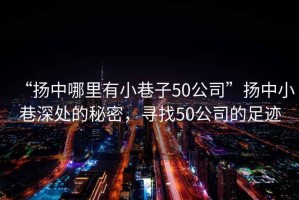 “揚(yáng)中哪里有小巷子50公司”揚(yáng)中小巷深處的秘密，尋找50公司的足跡