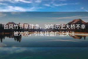 臺(tái)風(fēng)竹節(jié)草肆虐，30年歷史大橋不幸被沖毀，引發(fā)社會(huì)廣泛關(guān)注