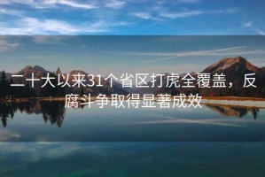 二十大以來31個省區(qū)打虎全覆蓋，反腐斗爭取得顯著成效