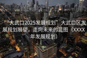 “大武口2025發(fā)展規(guī)劃”大武口區(qū)發(fā)展規(guī)劃展望，走向未來的藍(lán)圖（XXXX年發(fā)展規(guī)劃）
