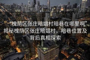 “槐蔭區(qū)張莊暗娼村暗巷在哪里啊”揭秘槐蔭區(qū)張莊暗娼村，暗巷位置及背后真相探索