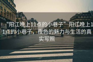 “陽(yáng)江晚上11點(diǎn)的小巷子”陽(yáng)江晚上11點(diǎn)的小巷子，夜色的魅力與生活的真實(shí)寫(xiě)照