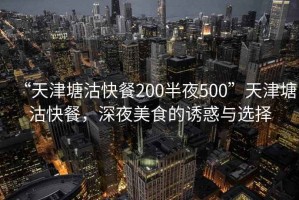 “天津塘沽快餐200半夜500”天津塘沽快餐，深夜美食的誘惑與選擇