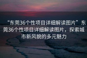“東莞36個性項目詳細解讀圖片”東莞36個性項目詳細解讀圖片，探索城市新風(fēng)貌的多元魅力