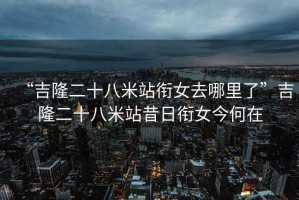 “吉隆二十八米站銜女去哪里了”吉隆二十八米站昔日銜女今何在