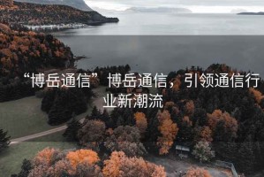 “博岳通信”博岳通信，引領(lǐng)通信行業(yè)新潮流