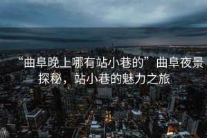 “曲阜晚上哪有站小巷的”曲阜夜景探秘，站小巷的魅力之旅
