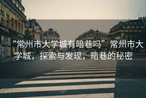 “常州市大學(xué)城有暗巷嗎”常州市大學(xué)城，探索與發(fā)現(xiàn)，暗巷的秘密