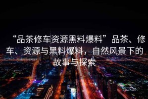 “品茶修車資源黑料爆料”品茶、修車、資源與黑料爆料，自然風景下的故事與探索