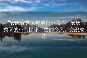 “安慶宜秀區(qū)哪里有小巷子”安慶宜秀區(qū)的小巷探秘，古韻今風(fēng)，交織成詩