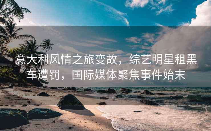 意大利風(fēng)情之旅變故，綜藝明星租黑車遭罰，國際媒體聚焦事件始末