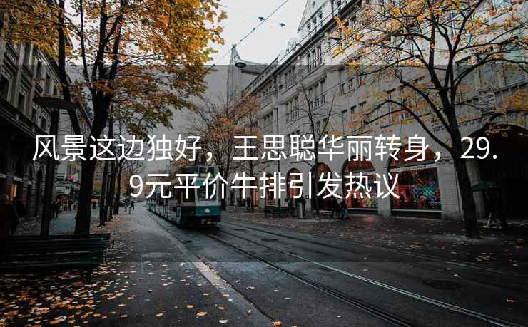 風景這邊獨好，王思聰華麗轉(zhuǎn)身，29.9元平價牛排引發(fā)熱議