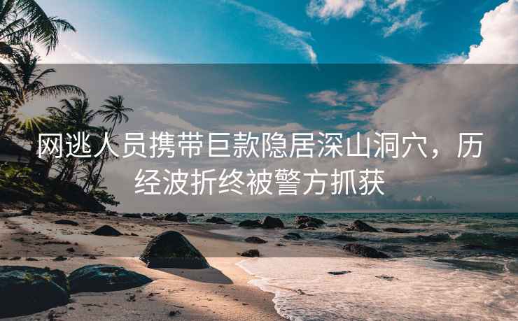 網(wǎng)逃人員攜帶巨款隱居深山洞穴，歷經(jīng)波折終被警方抓獲