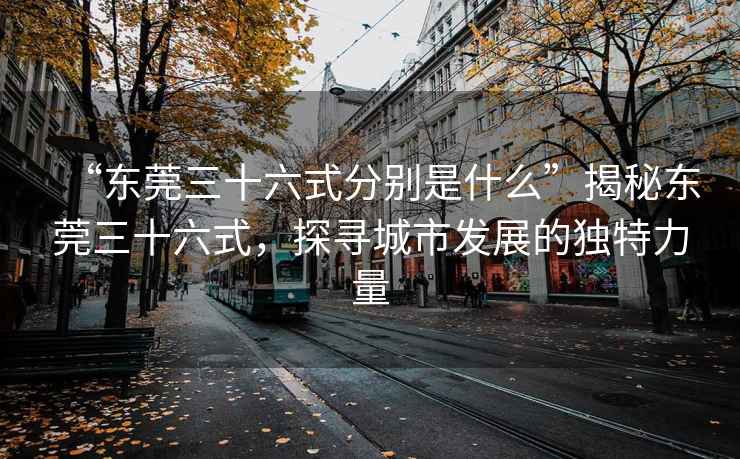 “東莞三十六式分別是什么”揭秘東莞三十六式，探尋城市發(fā)展的獨(dú)特力量