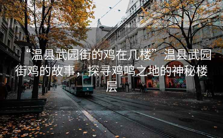 “溫縣武園街的雞在幾樓”溫縣武園街雞的故事，探尋雞鳴之地的神秘樓層