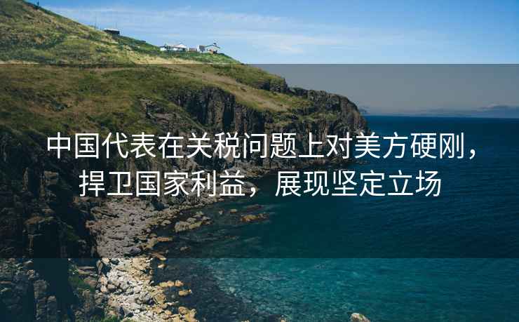 中國(guó)代表在關(guān)稅問(wèn)題上對(duì)美方硬剛，捍衛(wèi)國(guó)家利益，展現(xiàn)堅(jiān)定立場(chǎng)