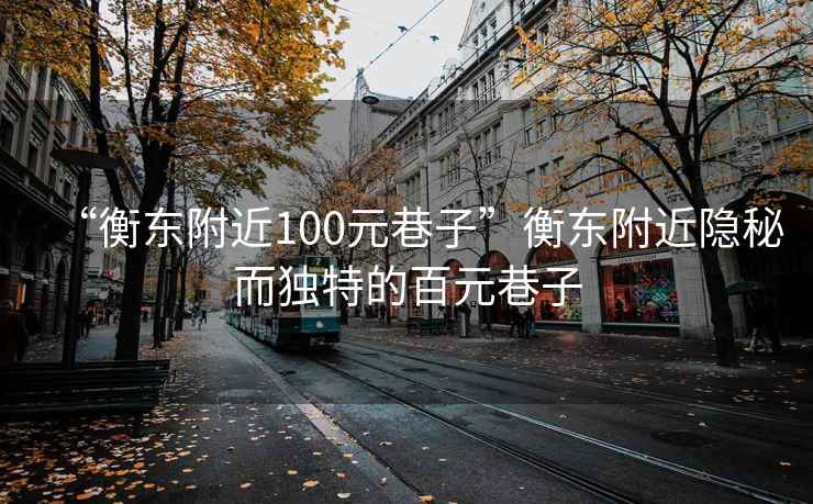 “衡東附近100元巷子”衡東附近隱秘而獨(dú)特的百元巷子