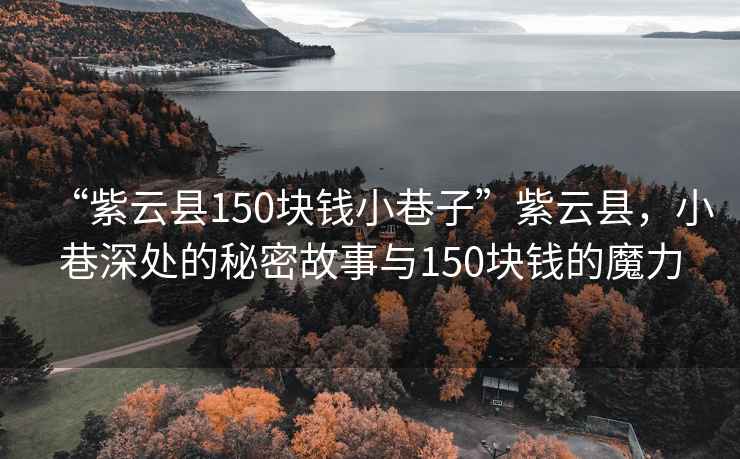 “紫云縣150塊錢小巷子”紫云縣，小巷深處的秘密故事與150塊錢的魔力