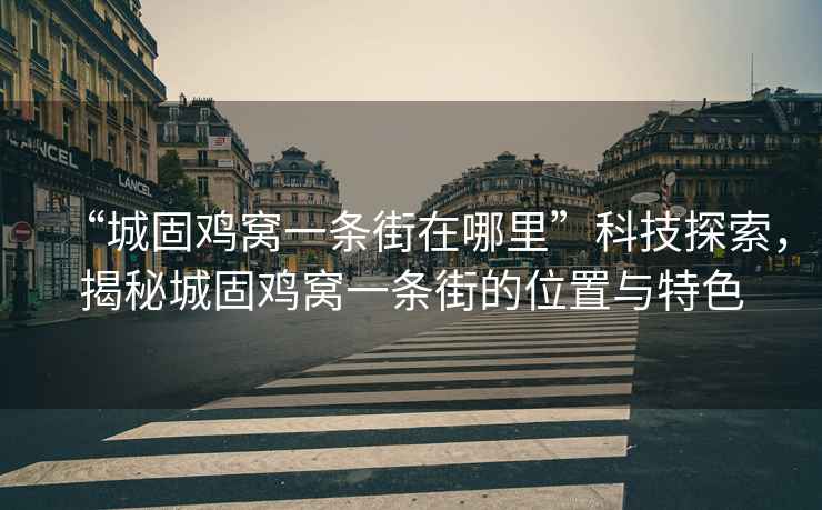 “城固雞窩一條街在哪里”科技探索，揭秘城固雞窩一條街的位置與特色