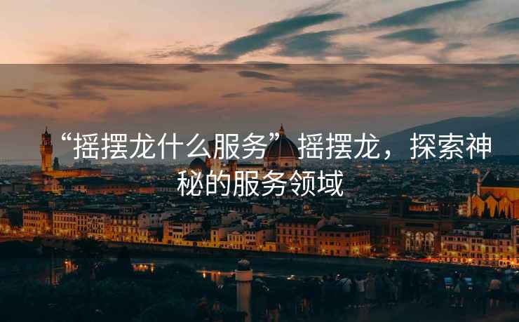 “搖擺龍什么服務(wù)”搖擺龍，探索神秘的服務(wù)領(lǐng)域