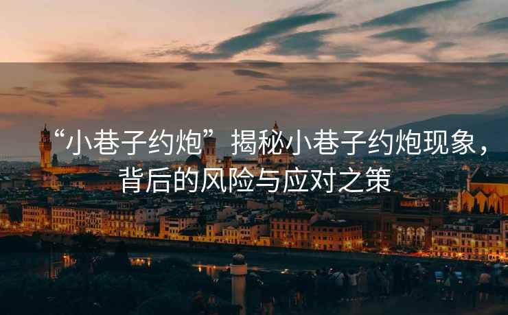 “小巷子約炮”揭秘小巷子約炮現(xiàn)象，背后的風(fēng)險(xiǎn)與應(yīng)對(duì)之策