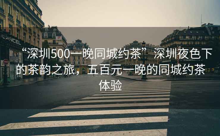 “深圳500一晚同城約茶”深圳夜色下的茶韻之旅，五百元一晚的同城約茶體驗(yàn)