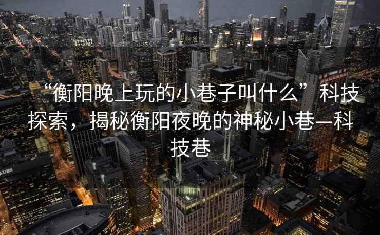 “衡陽晚上玩的小巷子叫什么”科技探索，揭秘衡陽夜晚的神秘小巷—科技巷