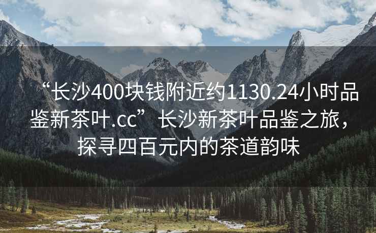 “長沙400塊錢附近約1130.24小時品鑒新茶葉.cc”長沙新茶葉品鑒之旅，探尋四百元內(nèi)的茶道韻味