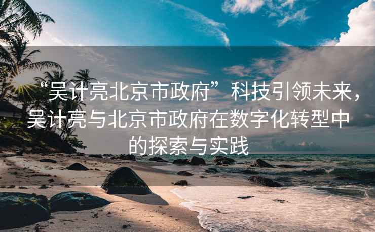 “吳計亮北京市政府”科技引領(lǐng)未來，吳計亮與北京市政府在數(shù)字化轉(zhuǎn)型中的探索與實(shí)踐