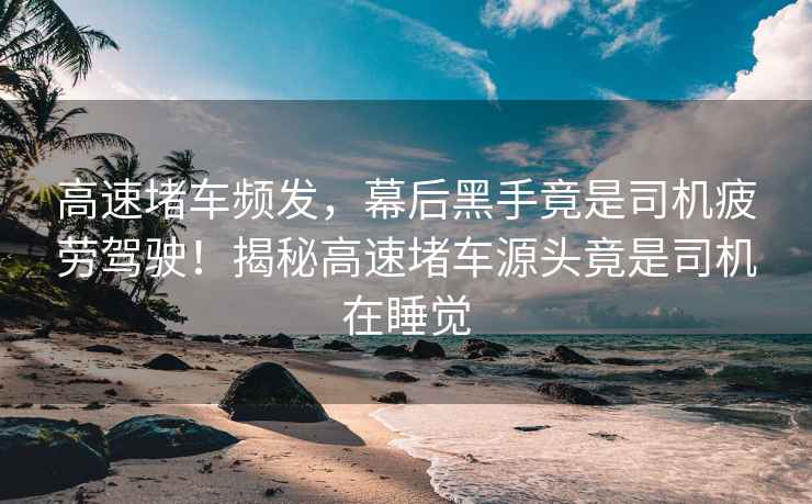 高速堵車頻發(fā)，幕后黑手竟是司機(jī)疲勞駕駛！揭秘高速堵車源頭竟是司機(jī)在睡覺(jué)