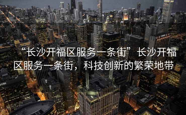 “長沙開福區(qū)服務(wù)一條街”長沙開福區(qū)服務(wù)一條街，科技創(chuàng)新的繁榮地帶