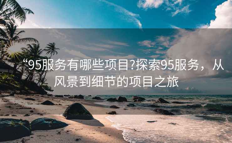 “95服務(wù)有哪些項(xiàng)目?探索95服務(wù)，從風(fēng)景到細(xì)節(jié)的項(xiàng)目之旅