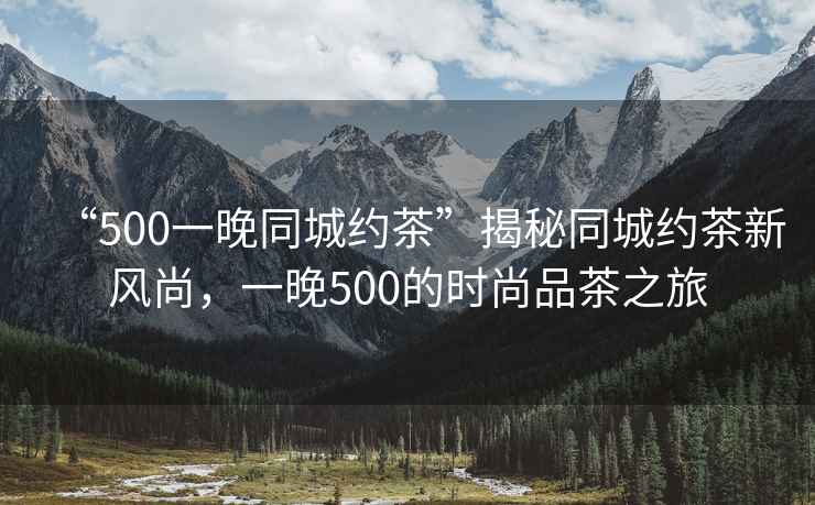 “500一晚同城約茶”揭秘同城約茶新風(fēng)尚，一晚500的時尚品茶之旅