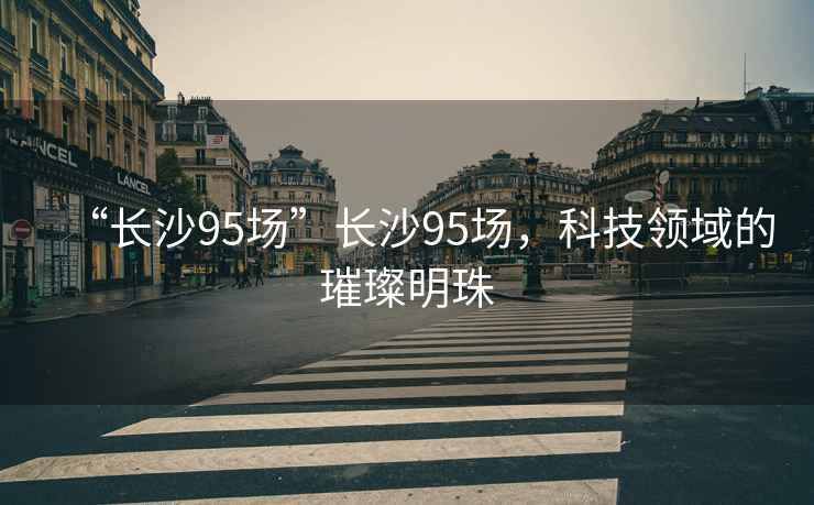“長沙95場”長沙95場，科技領(lǐng)域的璀璨明珠