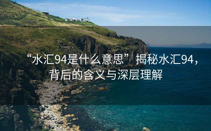 “水匯94是什么意思”揭秘水匯94，背后的含義與深層理解