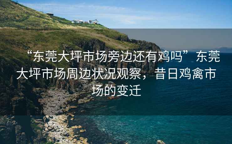 “東莞大坪市場(chǎng)旁邊還有雞嗎”東莞大坪市場(chǎng)周邊狀況觀察，昔日雞禽市場(chǎng)的變遷