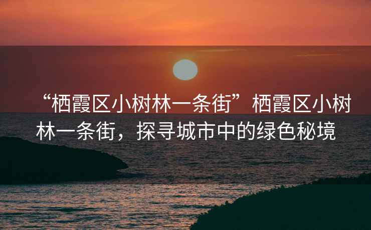 “棲霞區(qū)小樹林一條街”棲霞區(qū)小樹林一條街，探尋城市中的綠色秘境