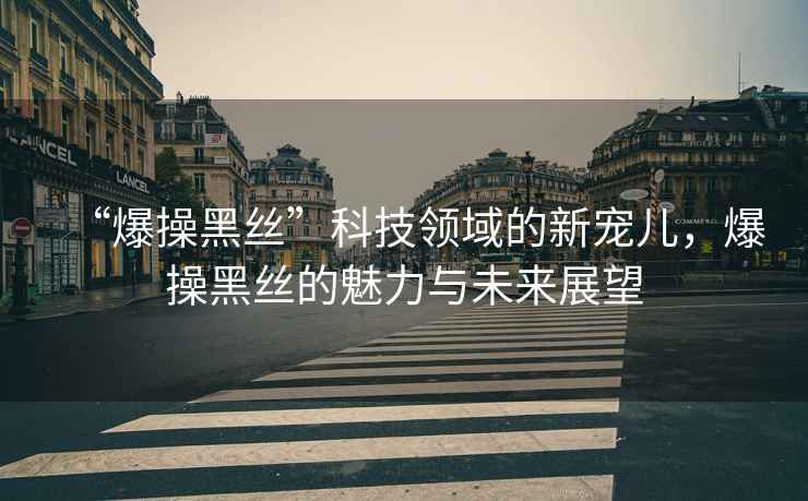 “爆操黑絲”科技領(lǐng)域的新寵兒，爆操黑絲的魅力與未來展望