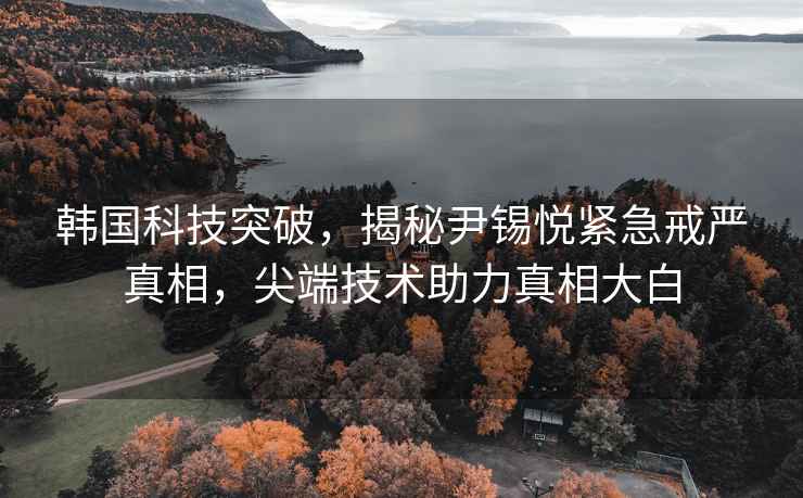 韓國科技突破，揭秘尹錫悅緊急戒嚴真相，尖端技術(shù)助力真相大白
