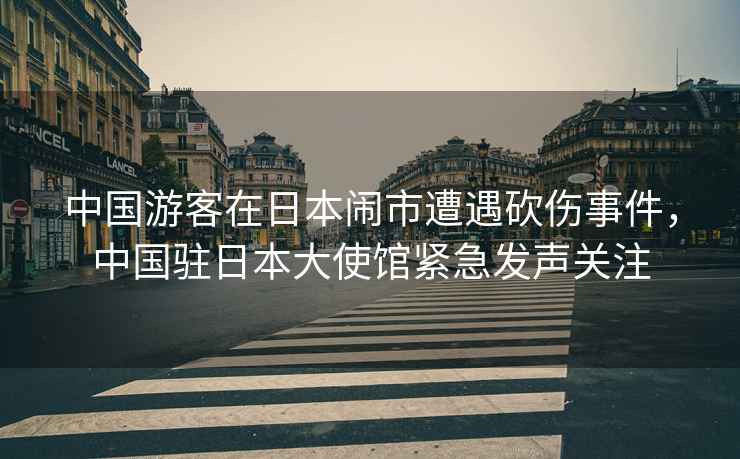 中國(guó)游客在日本鬧市遭遇砍傷事件，中國(guó)駐日本大使館緊急發(fā)聲關(guān)注