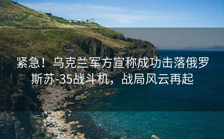 緊急！烏克蘭軍方宣稱(chēng)成功擊落俄羅斯蘇-35戰(zhàn)斗機(jī)，戰(zhàn)局風(fēng)云再起