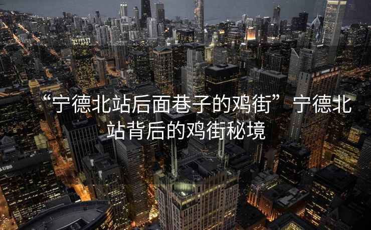 “寧德北站后面巷子的雞街”寧德北站背后的雞街秘境