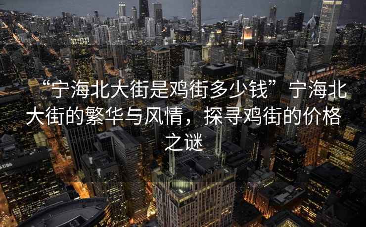 “寧海北大街是雞街多少錢”寧海北大街的繁華與風(fēng)情，探尋雞街的價格之謎