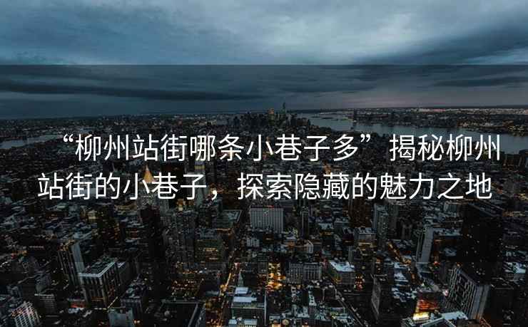 “柳州站街哪條小巷子多”揭秘柳州站街的小巷子，探索隱藏的魅力之地