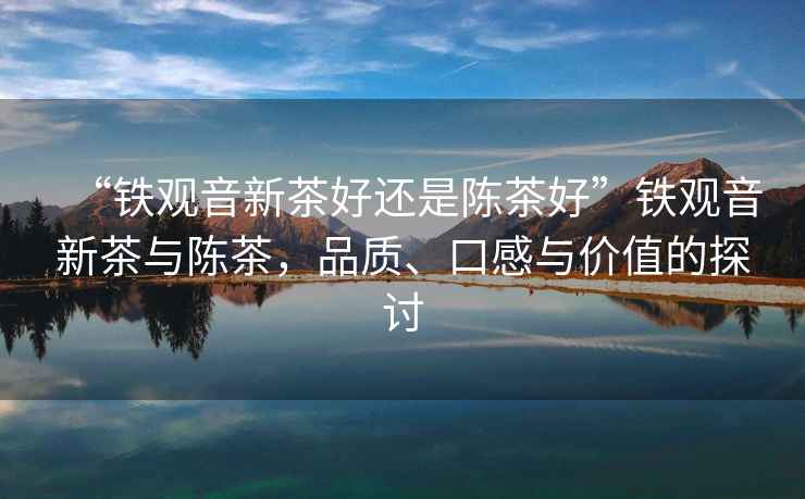 “鐵觀音新茶好還是陳茶好”鐵觀音新茶與陳茶，品質(zhì)、口感與價(jià)值的探討