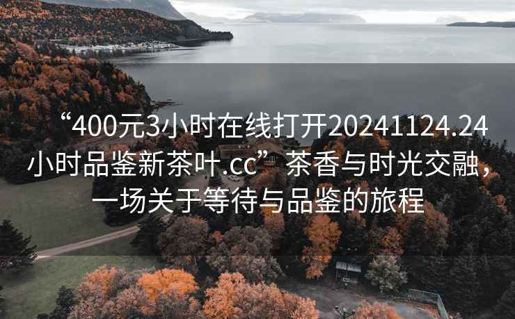 “400元3小時(shí)在線打開20241124.24小時(shí)品鑒新茶葉.cc”茶香與時(shí)光交融，一場關(guān)于等待與品鑒的旅程
