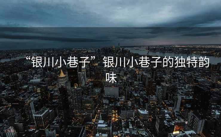 “銀川小巷子”銀川小巷子的獨特韻味
